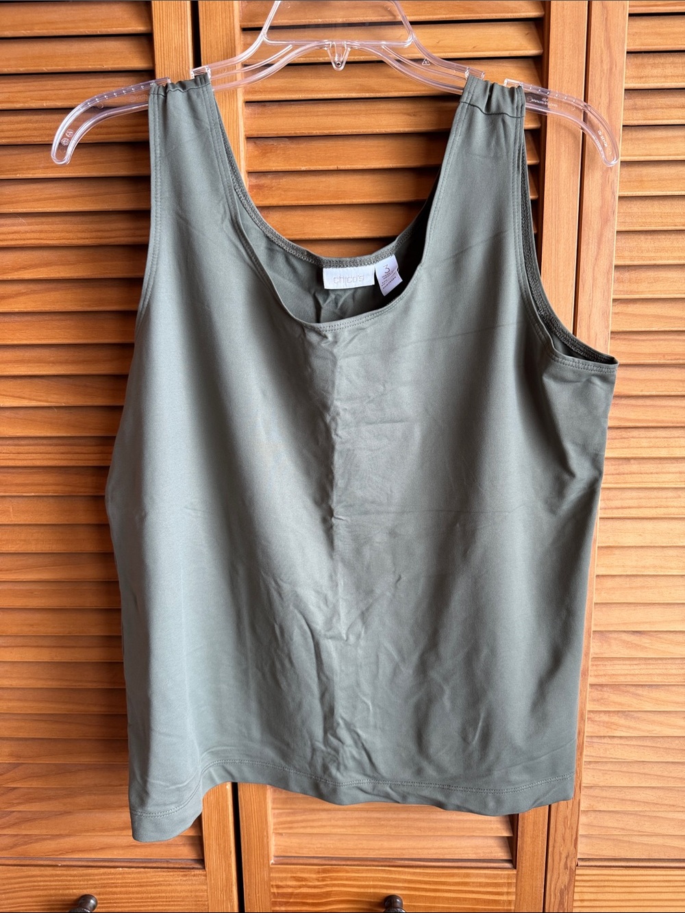 CHICO’S Classic Olive Green Women's Tank Top Size 3 in Chico’s brand or XL